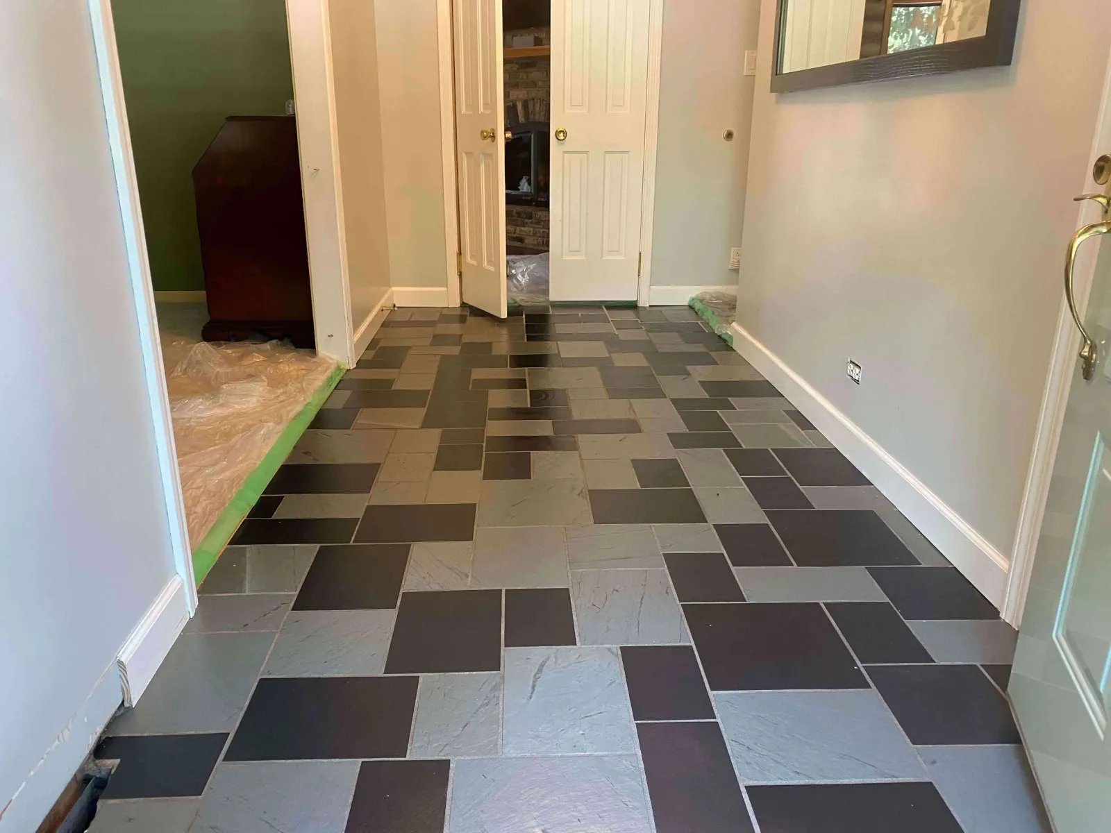 slate floor cleaning